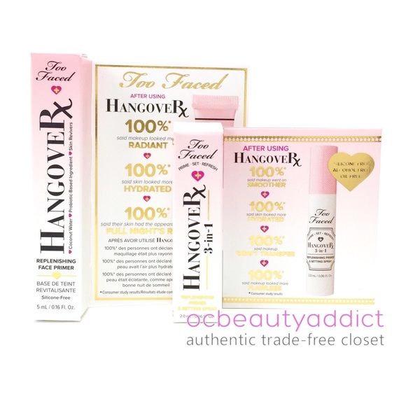 Too Faced Hangover Primer + Setting Spray Samples - Picture 1 of 5